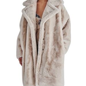Steve Madden : Emery Long Faux Fur Coat